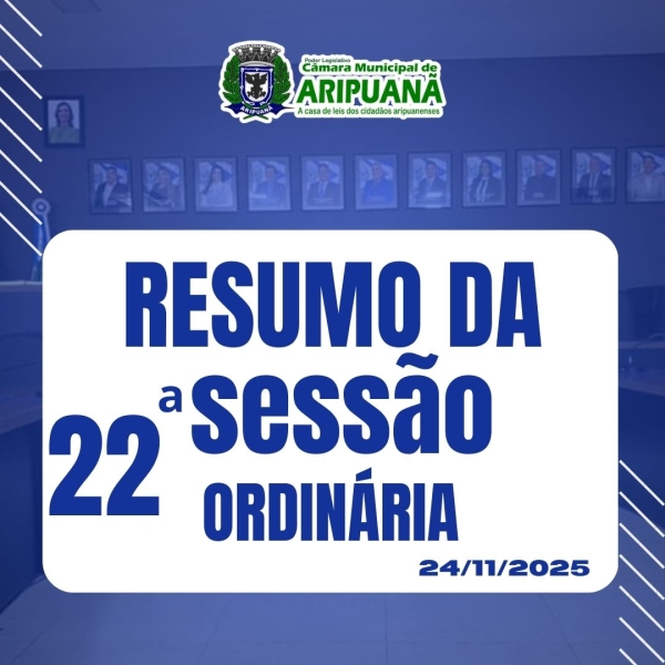Resumo da Sess&atilde;o Ordin&aacute;ria do dia 24/11/2025